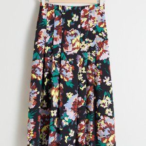 Color Block Pleat Skirt- new 60% off